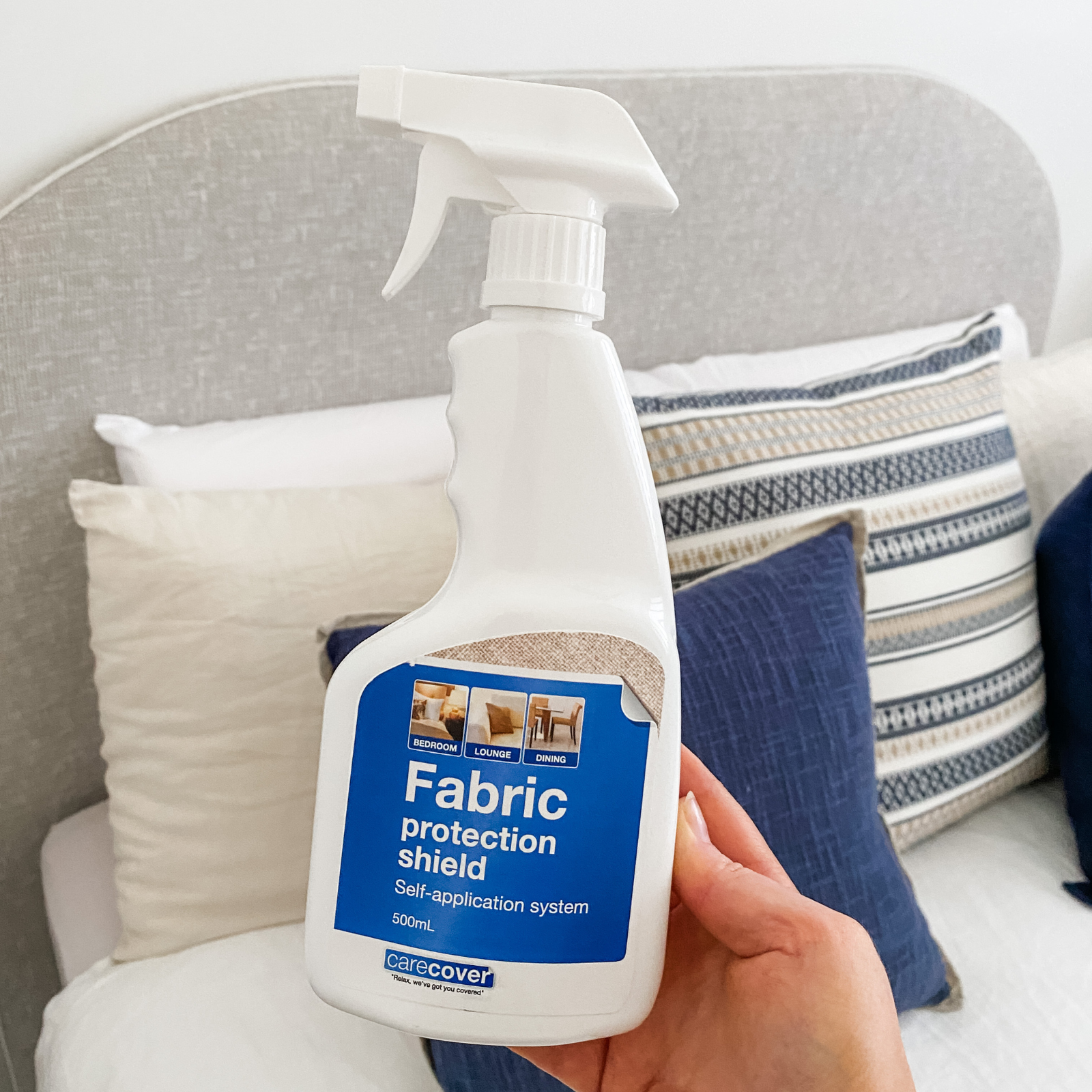 fabric protection spray for bedhead or headboard