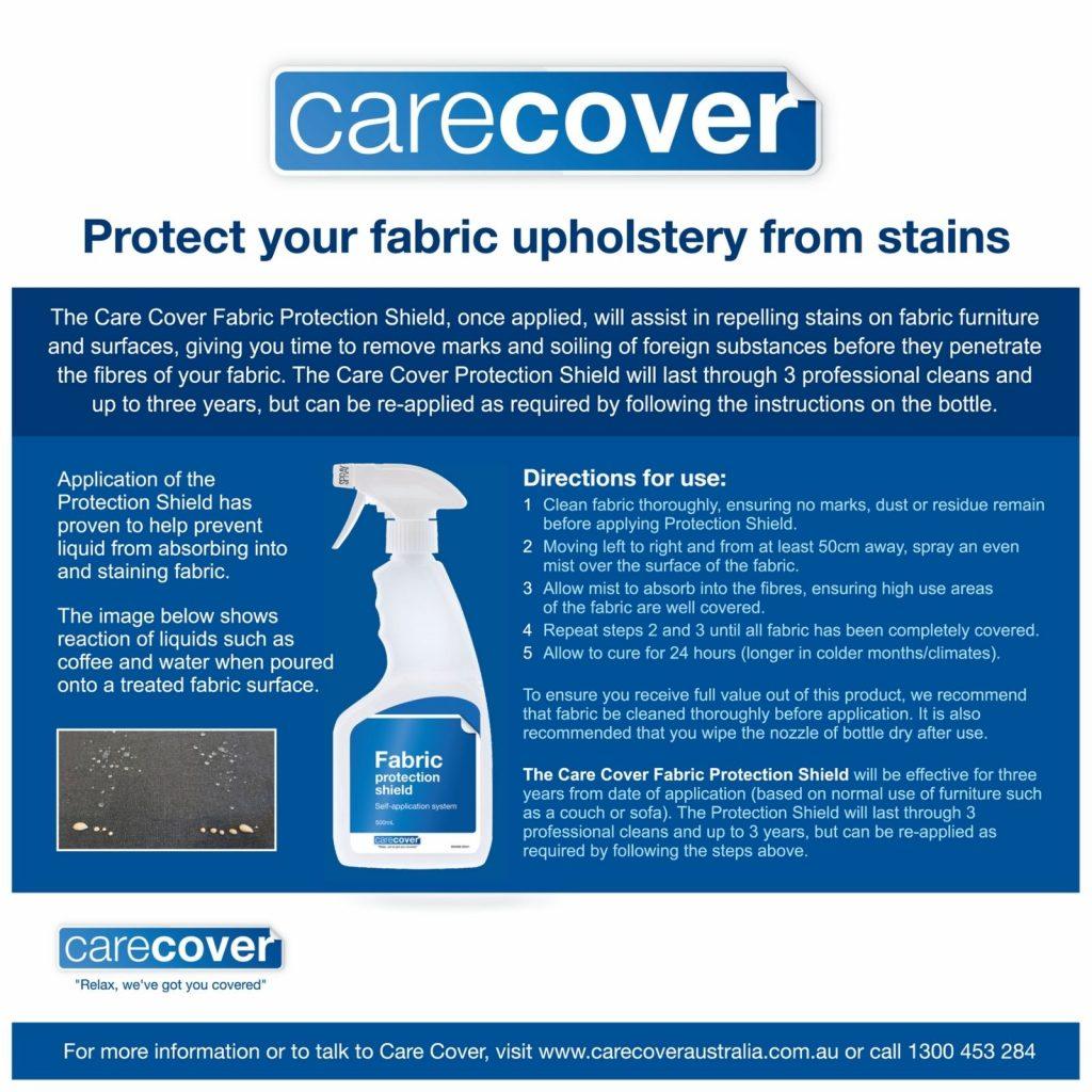 Fabric Protection Shield 500mL Care Cover Australia